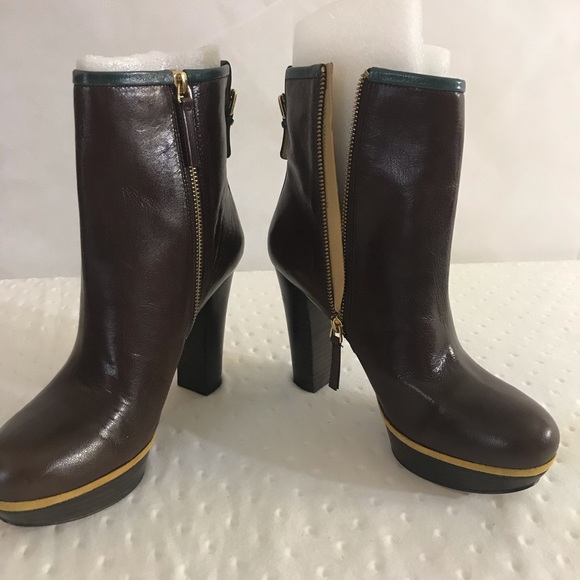 Nine West Ankle Boots Leather Size 8 - Picture 4 of 5